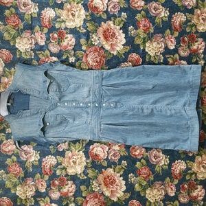Armani Exchange Denim Snap Button Down Dress